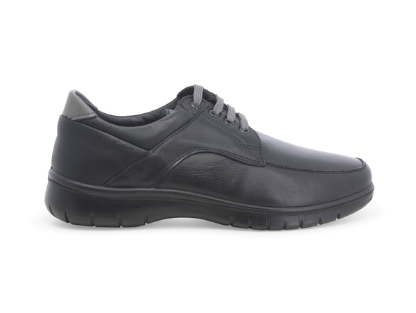 Melluso Uomo Derby Lacci Comfort in Pelle Liscia Nera U17124D-232993